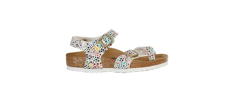Birkenstock Microfibre Narrow Taormina Barn Hvite | NO 464JPQ
